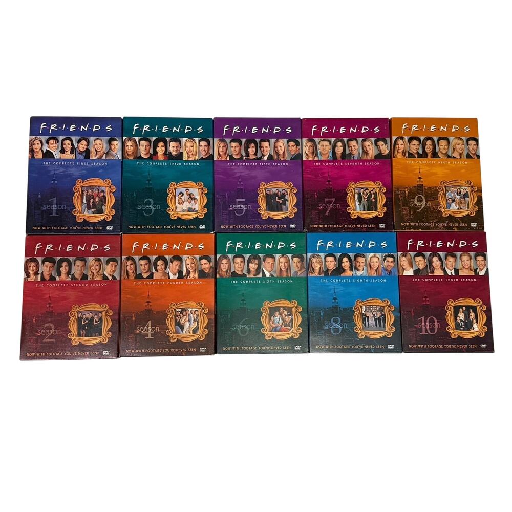 Friends Complete Series DVD Lot Seasons 1-10 Box Sets 40 Discs TV Sitcom Bundle